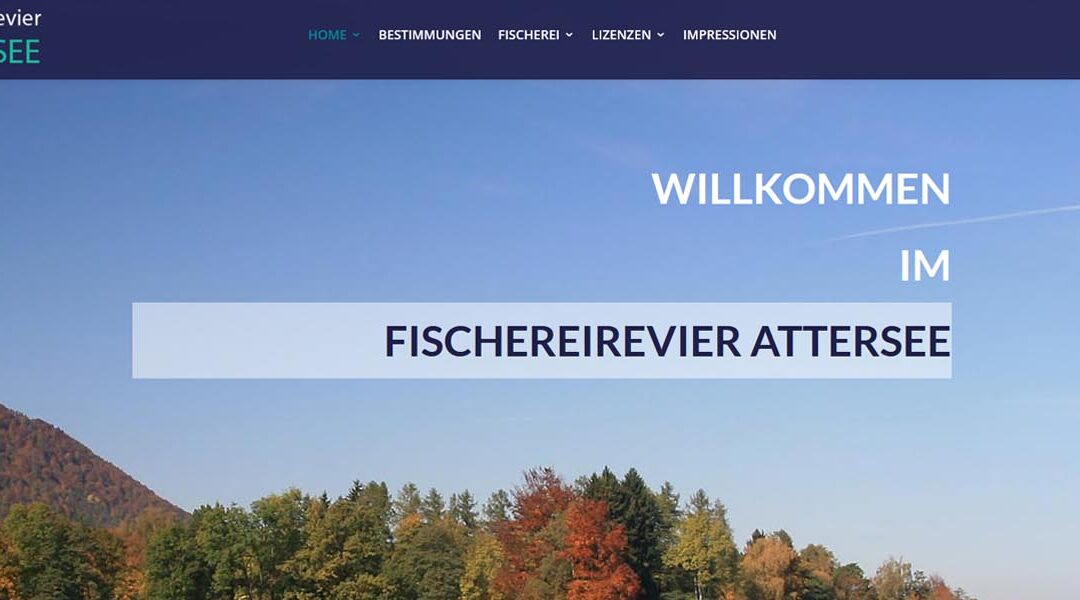 Neue Webseite Fischereirevier Attersee